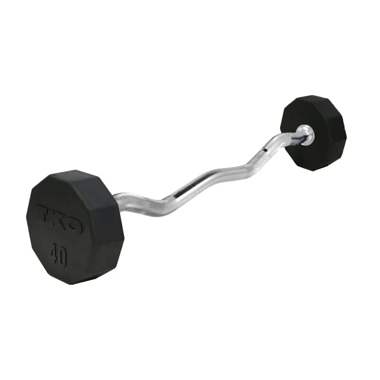 10-Sided Fixed Curl Bar (Rubber)