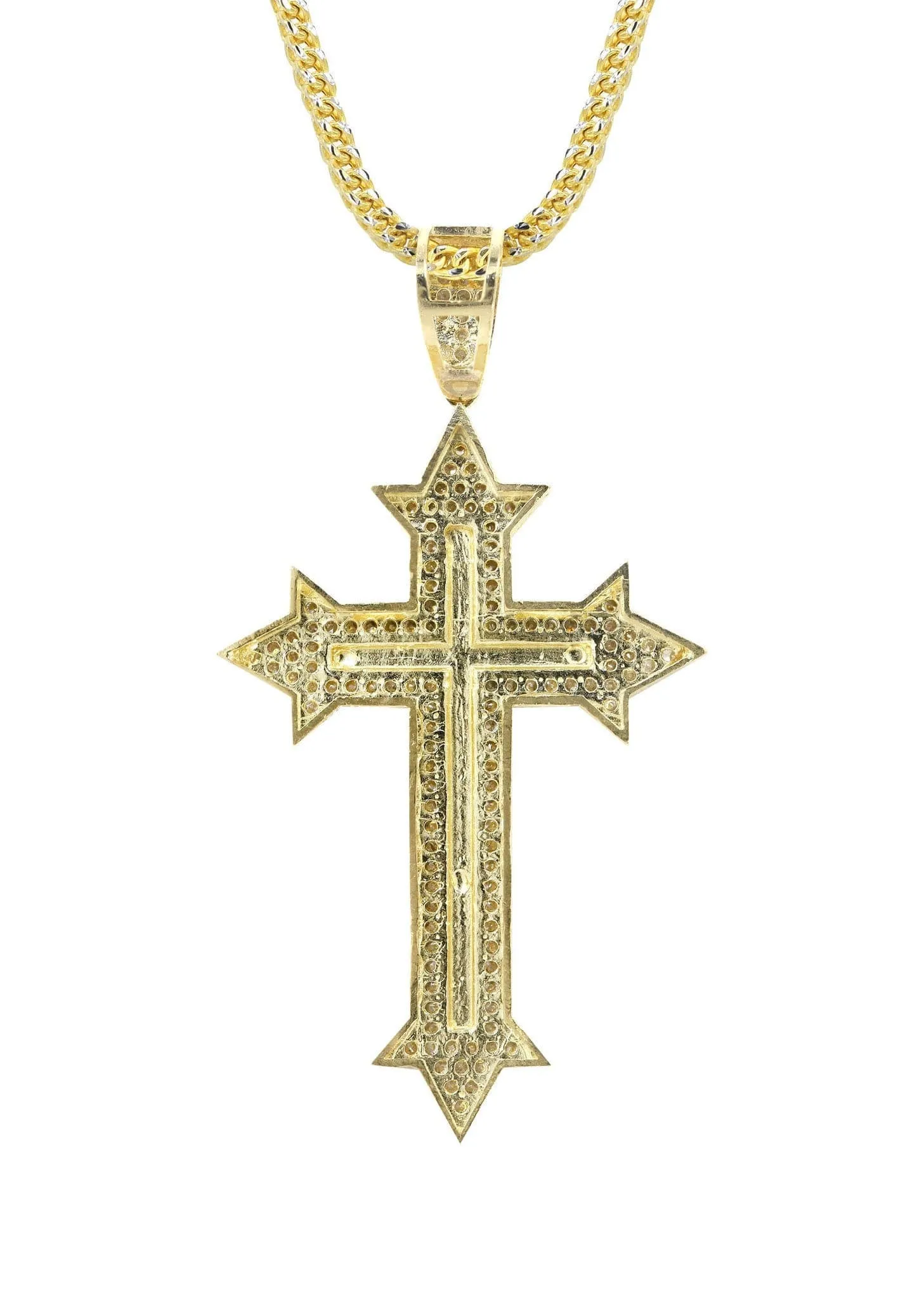 10K Yellow Gold Cross Necklace | Appx. 14.7 Grams