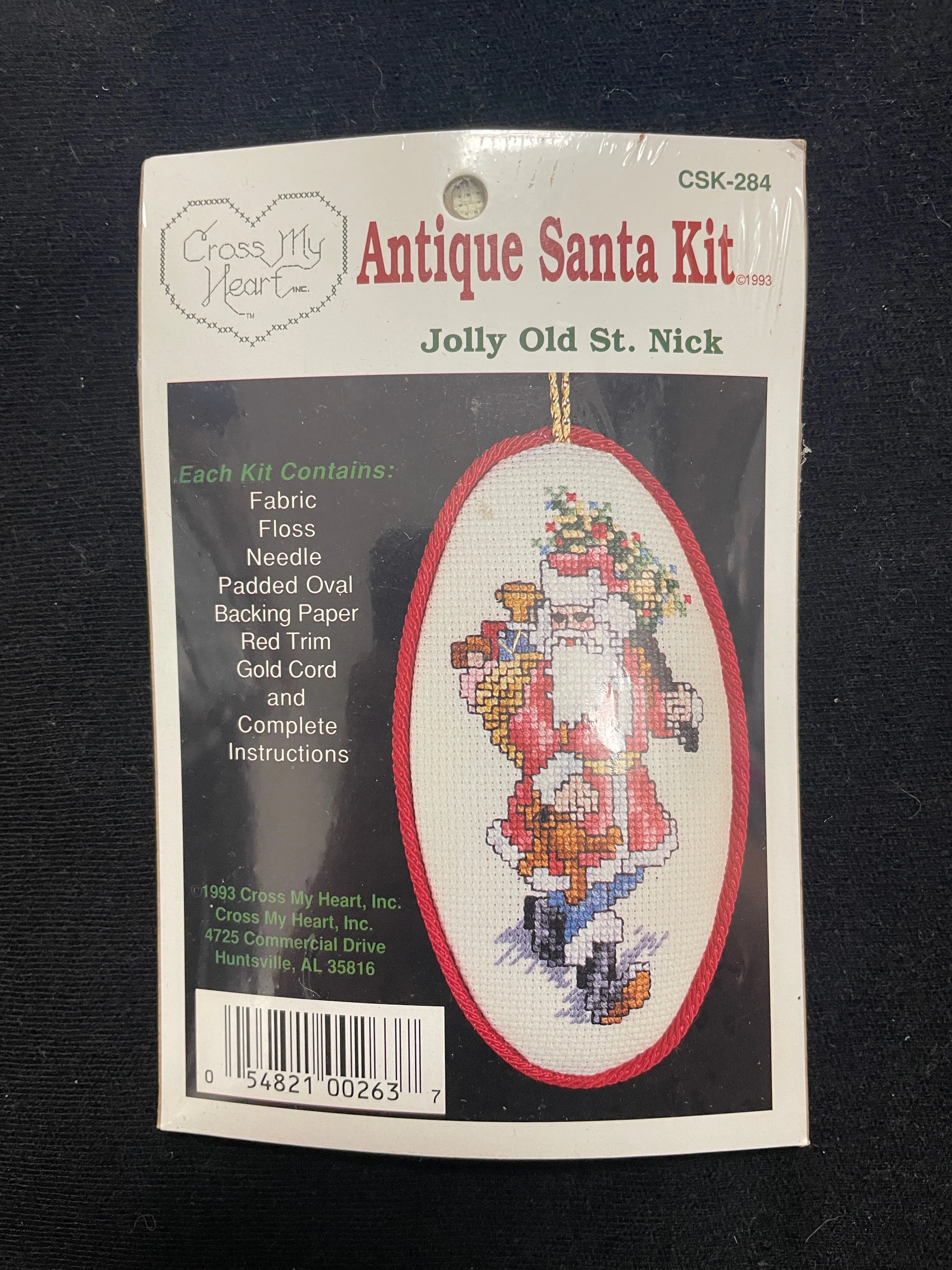 1993 Cross Stitch Kit Bundle of 3 - Antique Santas