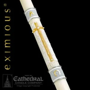 2-3/8" x 52" Way of the Cross Eximious Paschal Candle