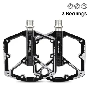 3 Bearings Bicycle Pedals Durable Aluminum Alloy MTB Mountain Road BMX Bike Pedal Anti-slip Flat Cycling Accessories