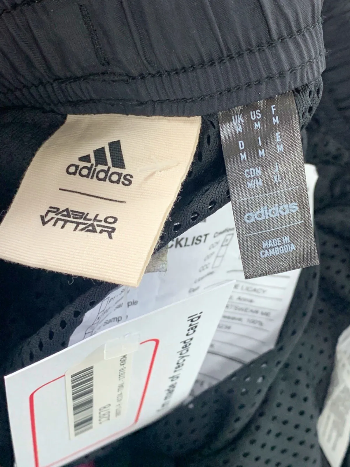 Adidas Black Pablo Vittar Track Pants UK M