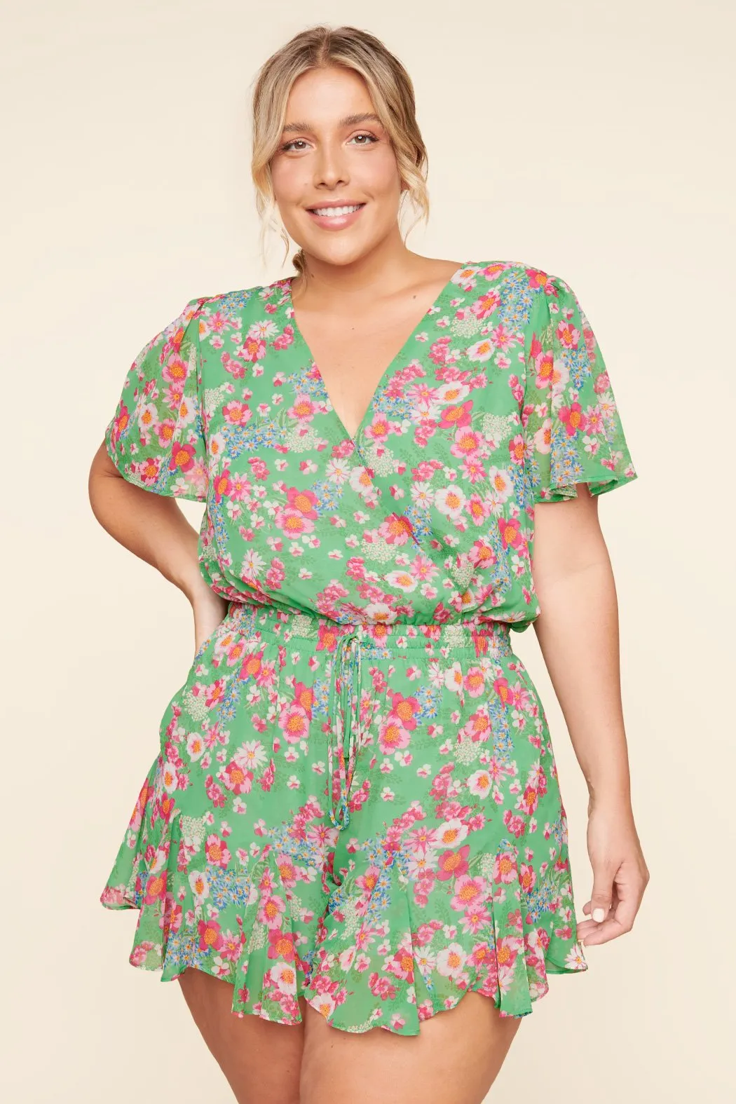 Akina Floral Babygirl Romper Curve