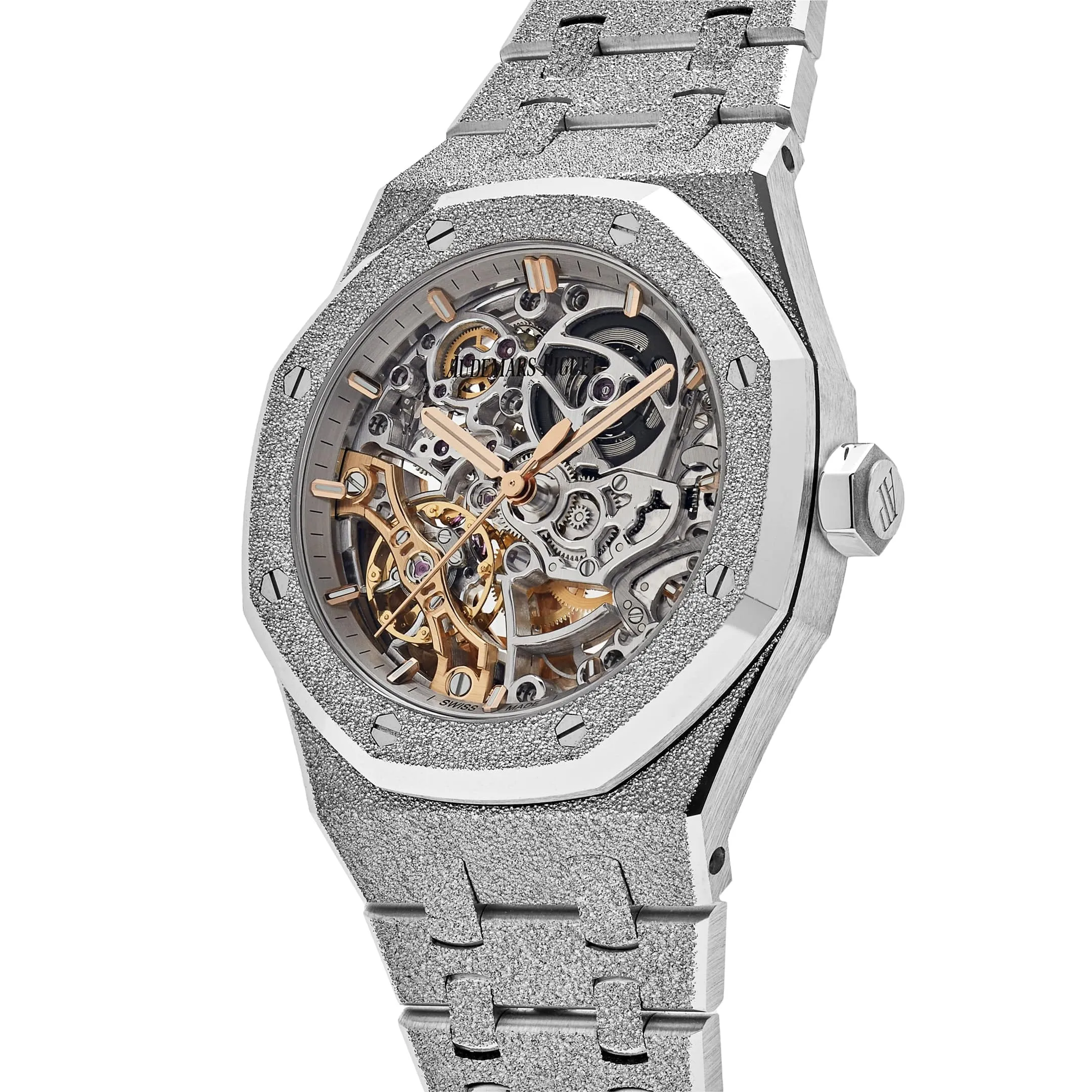 Audemars Piguet Royal Oak 15466BC.GG.1259BC.01 Double Balance Wheel Frosted White Gold (2023)