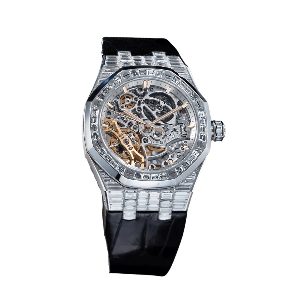 Audemars Piguet Royal Oak 15469BC.ZZ.D001CR.01 'High Jewelry' Double Balance Wheel