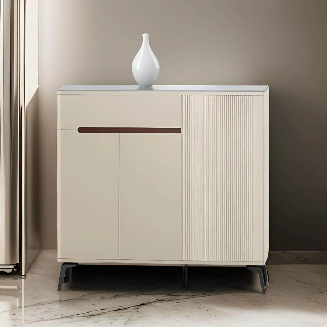 Bakea 3 Door Shoe Cabinet with Sintered Stone Top