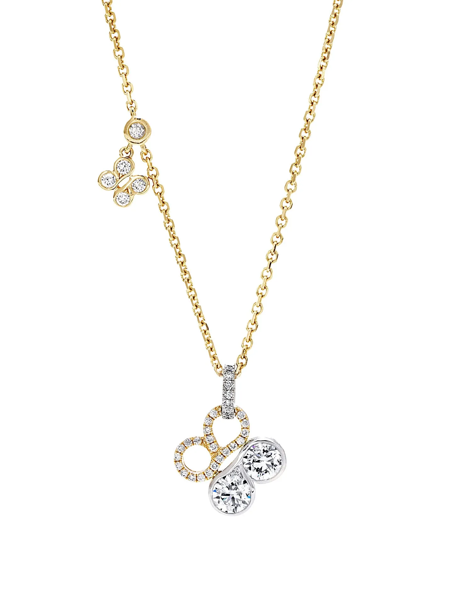 Be Boodles Yellow Gold Diamond Pendant