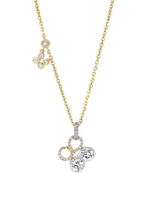 Be Boodles Yellow Gold Diamond Pendant