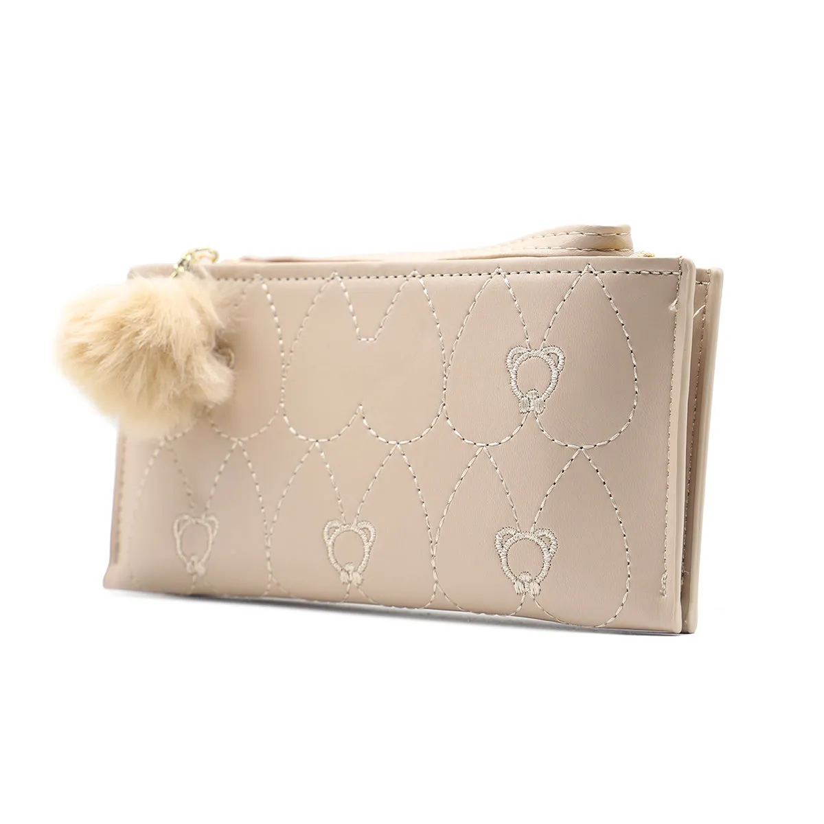 Beige Casual Wallet W00W00026