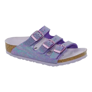 Birkenstock Kids' Florida Birko-Flor Sandals Reflection Lilac 28 N