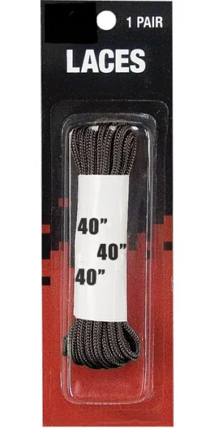 Black - Boot Laces 1 Pair - Nylon 40 in.