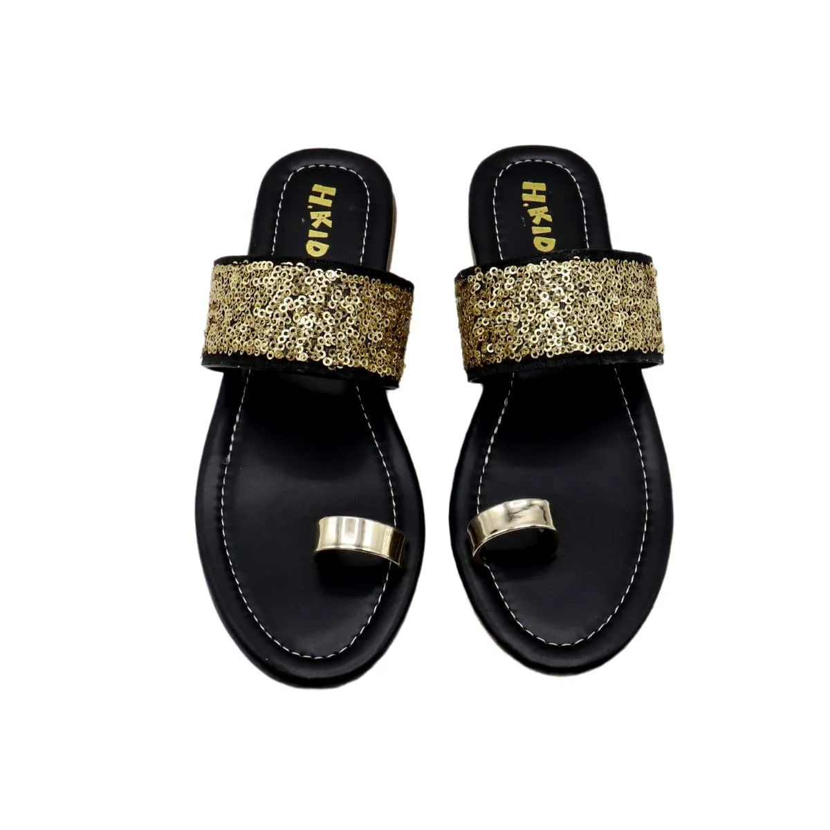 Black Casual Chappal K00G30028