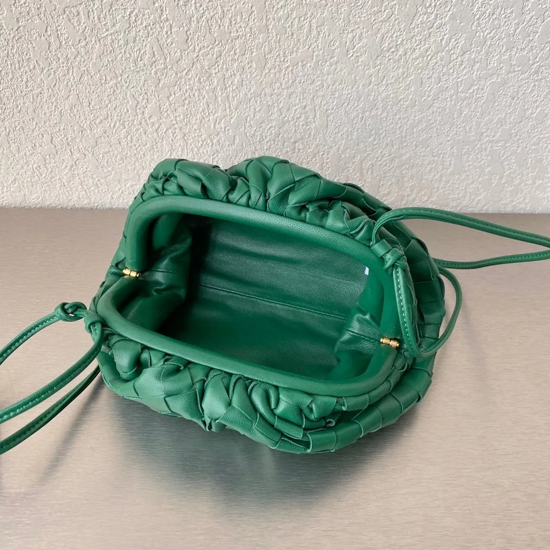 BV Mini Pouch Green, For Women, Bags 8.6in/22cm