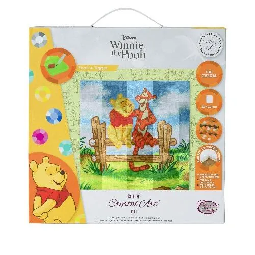 CAK-DNY702M: Pooh and Tigger, 30x30cm Crystal Art Kit