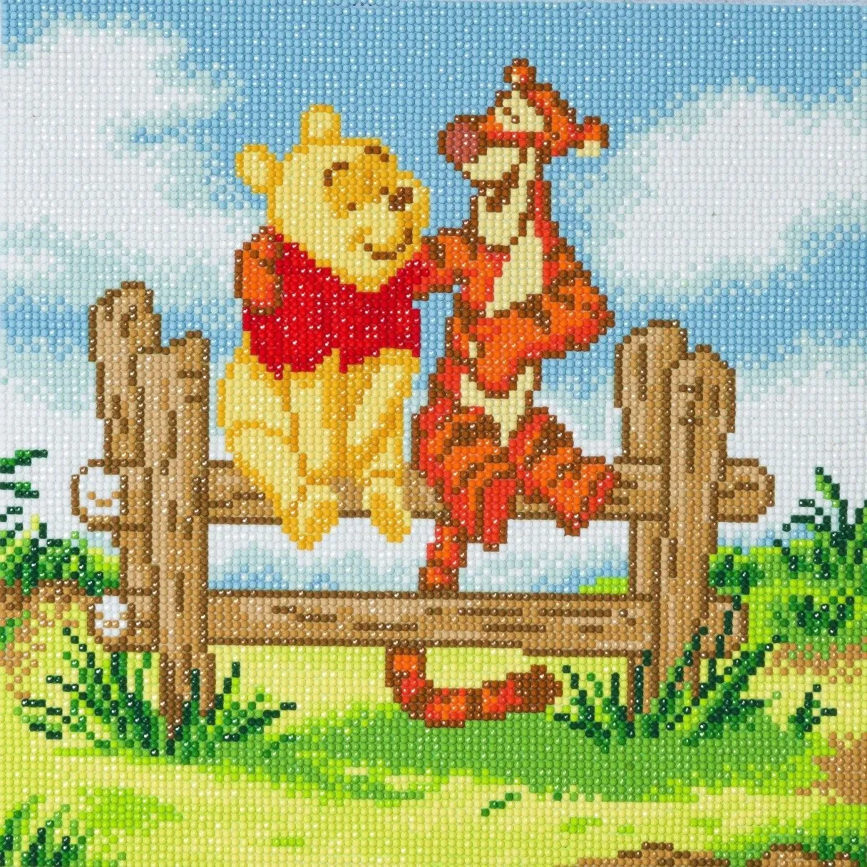 CAK-DNY702M: Pooh and Tigger, 30x30cm Crystal Art Kit