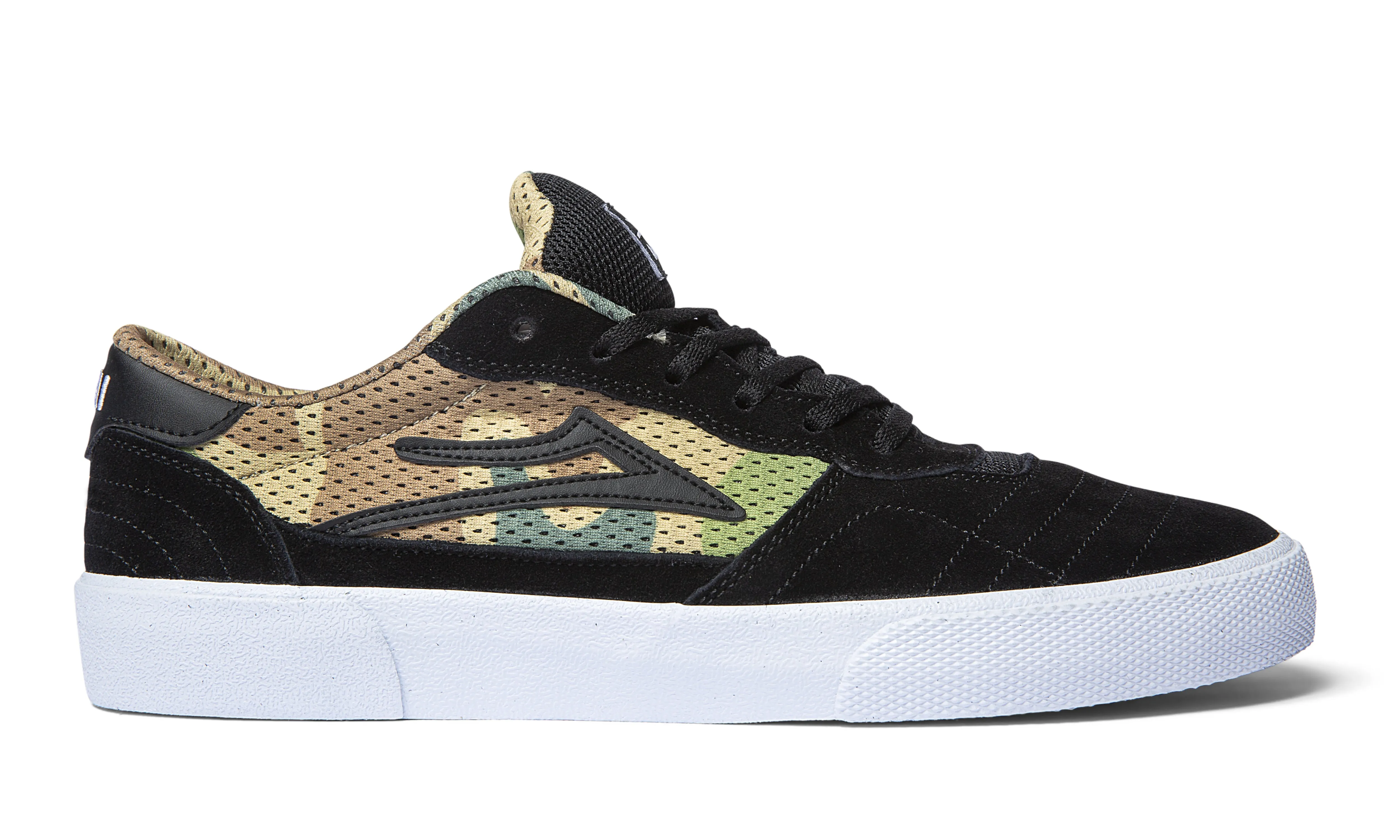 Cambridge - Black/Camo Suede