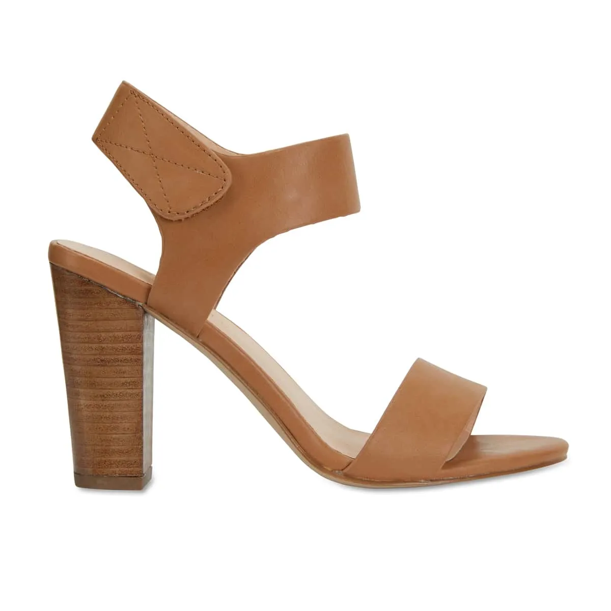 Chad Heel in Light Tan Smooth