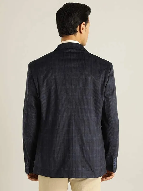 Constructed Checked Casual Blazer