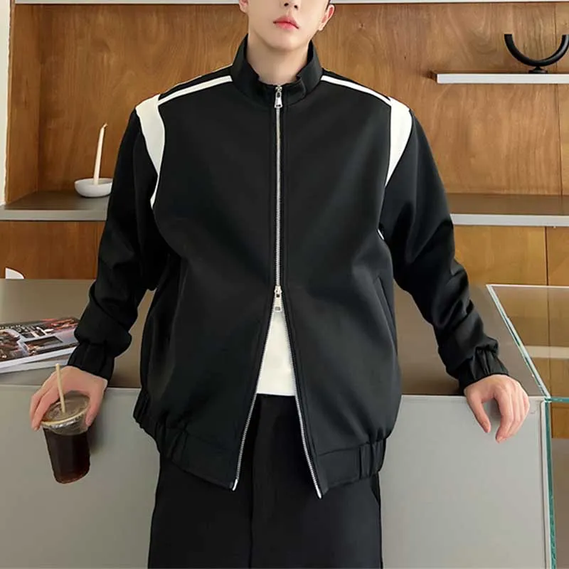 Contrast Sport Short Casual Jacket