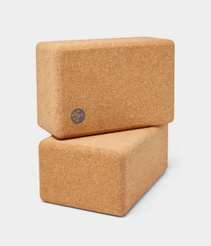 Cork Yoga Block - 2 Pack