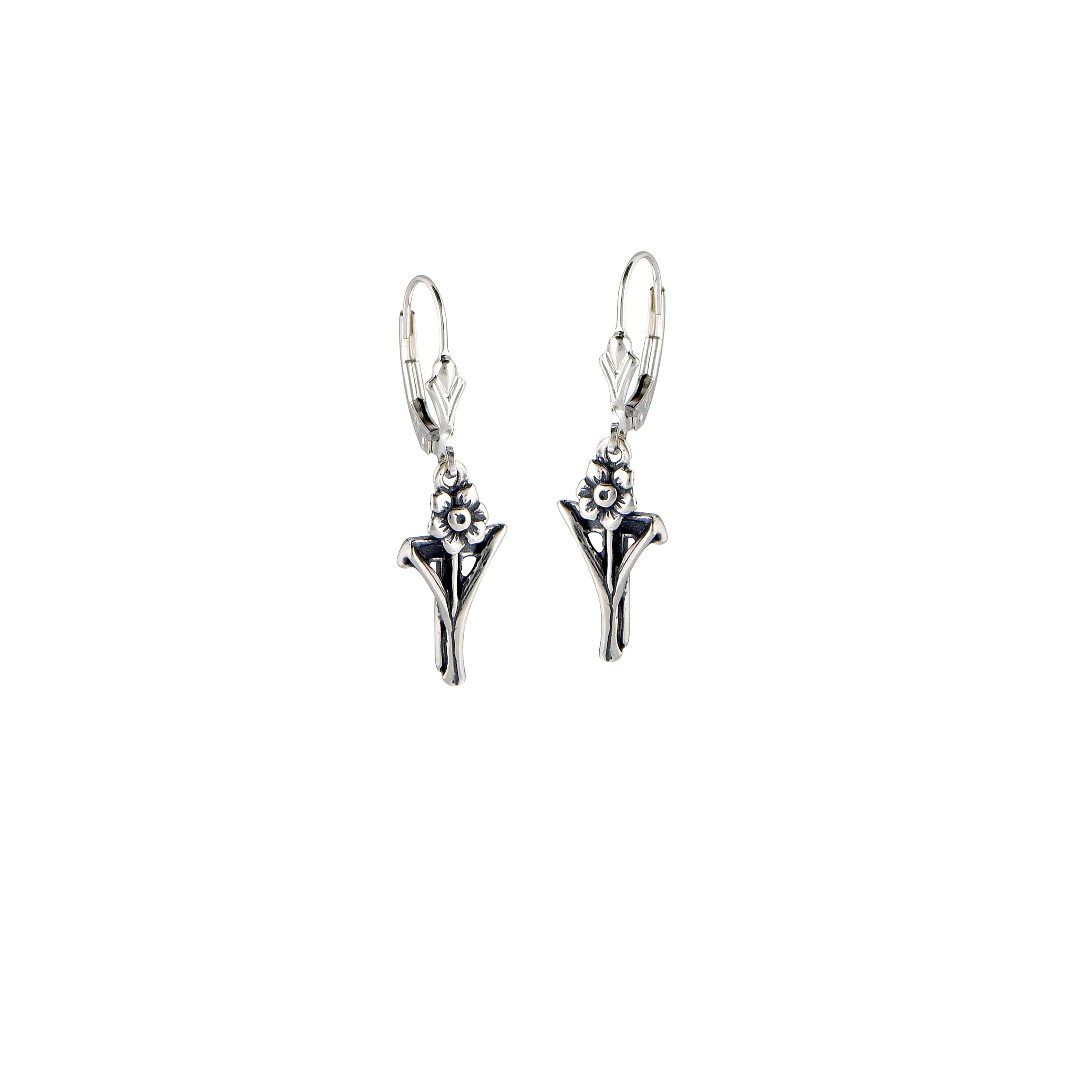 Daffodil Cross Earrings