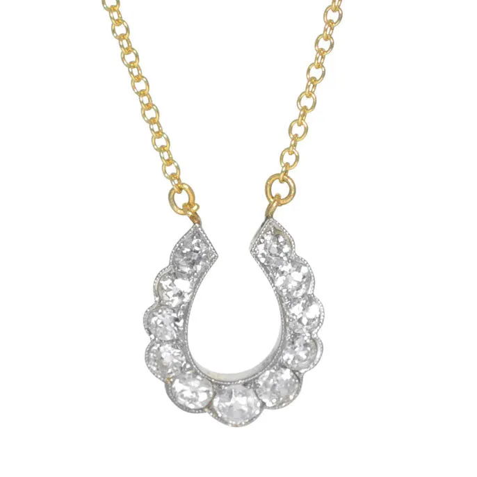 Diamond Horse Shoe Necklace