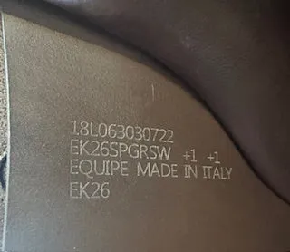 Equipe EK 26 Long Forward Flap Consignment Saddle - M 1  1