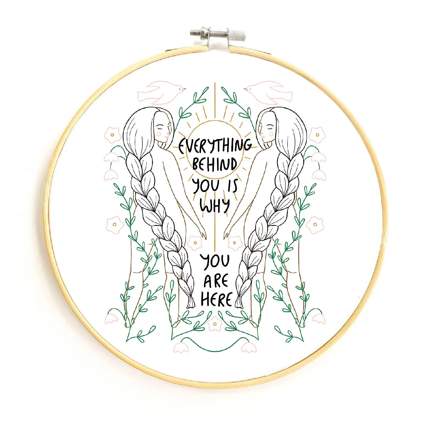 Everything Behind You Embroidery Kit