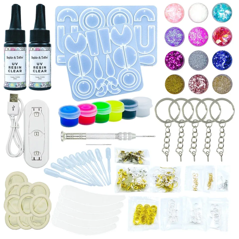 Geometric Earrings Resin Craft Kit