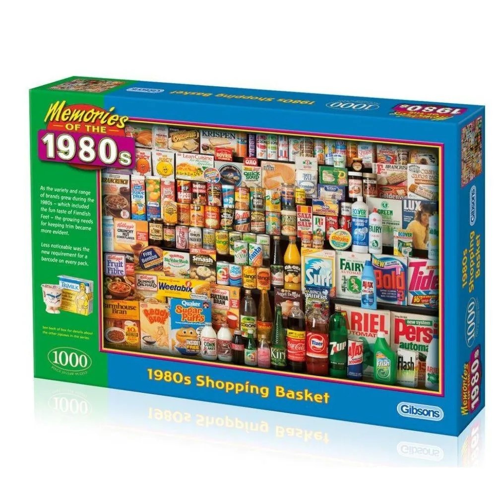 Gibsons 1000 Piece Jigsaw Puzzle - 1980’s Shopping Basket