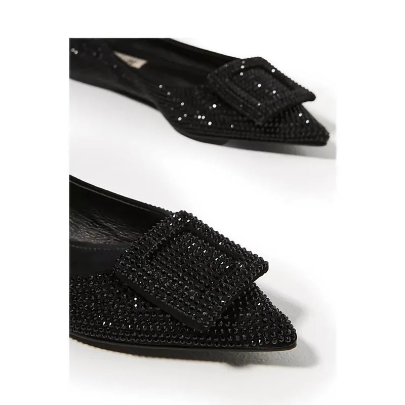 HANOVER 710Z00VK BALLERINA FLATS- BLACK