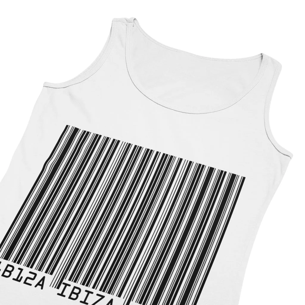 Ibiza Barcode Men's Tank Top White