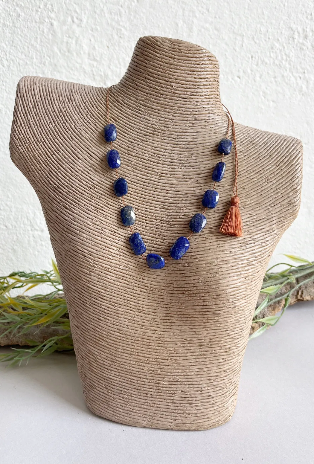 Lapis Tassel Necklace