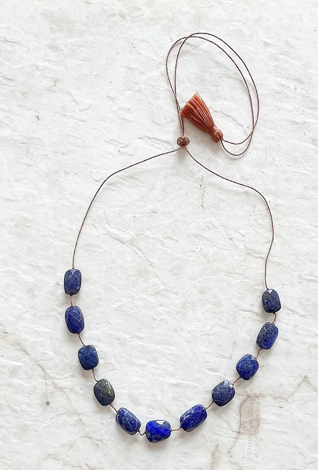 Lapis Tassel Necklace