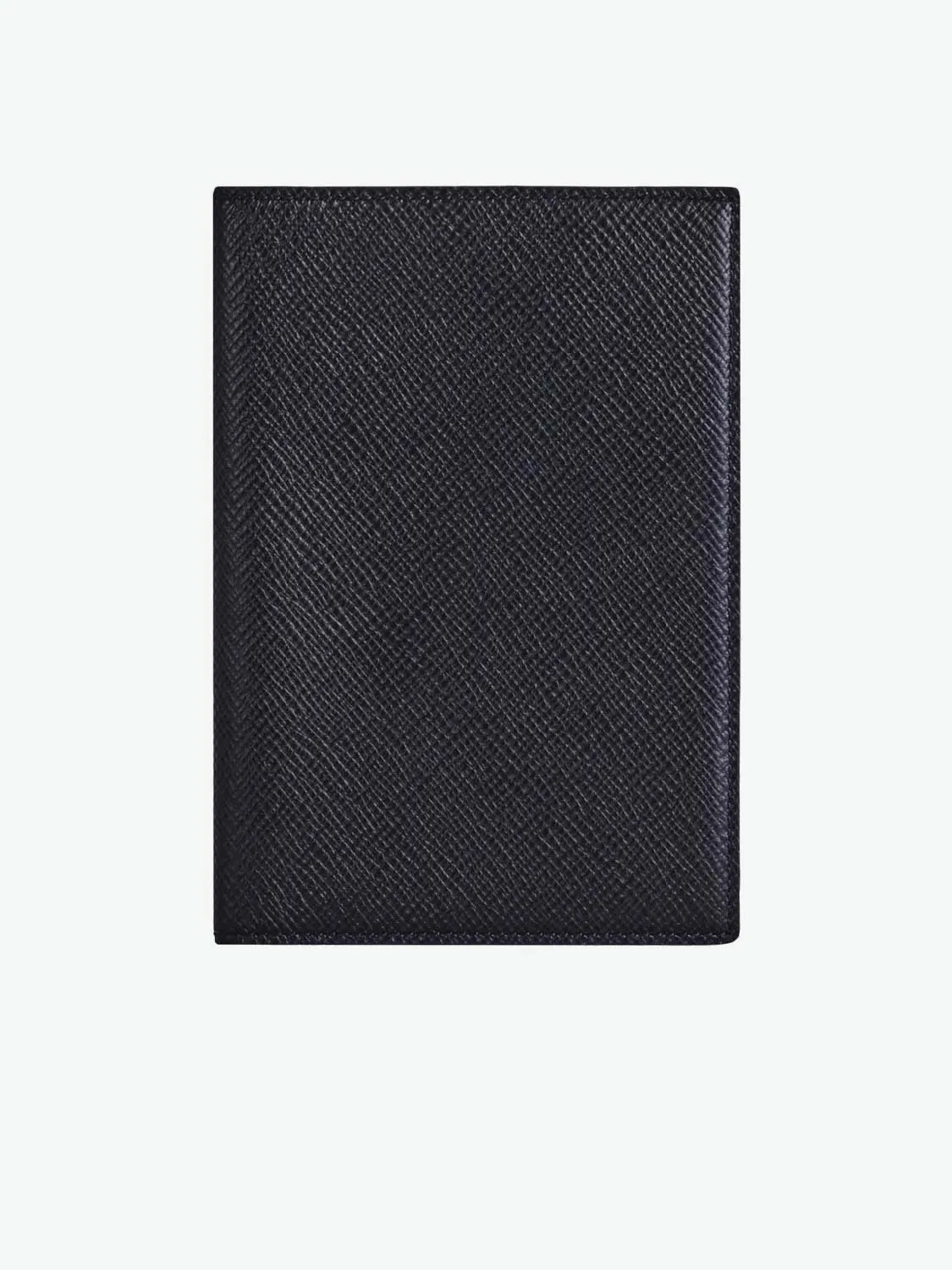 Leather Passport Cover Navy Blue