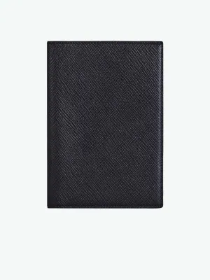 Leather Passport Cover Navy Blue