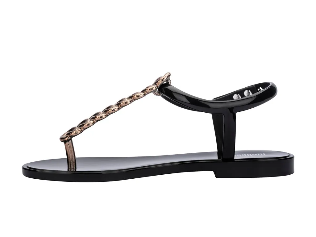 Melissa Strass AD Black Flipflop Sandal