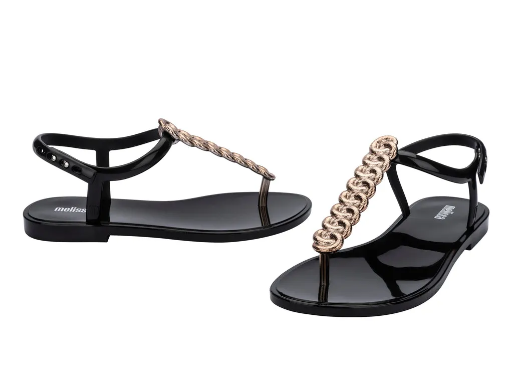 Melissa Strass AD Black Flipflop Sandal