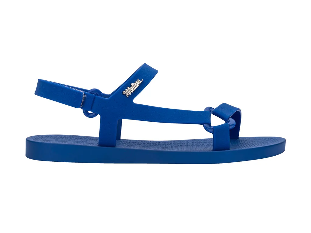 Melissa Sun Downtown AD Flat Blue Sandal For Women