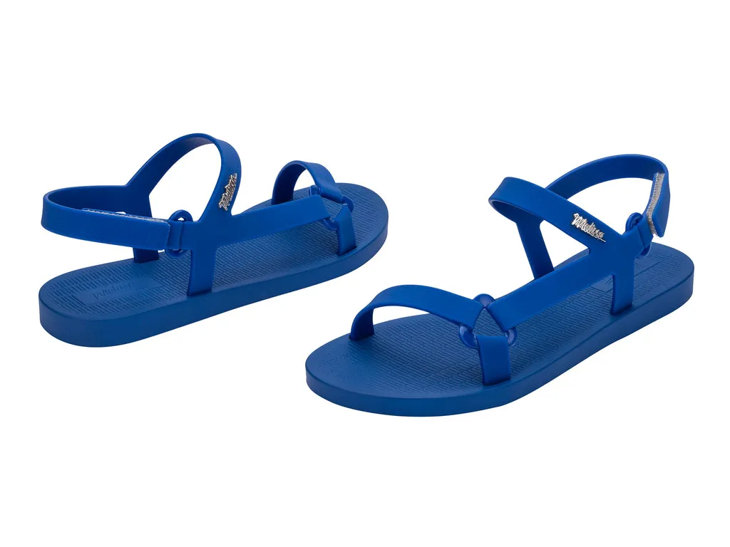 Melissa Sun Downtown AD Flat Blue Sandal For Women