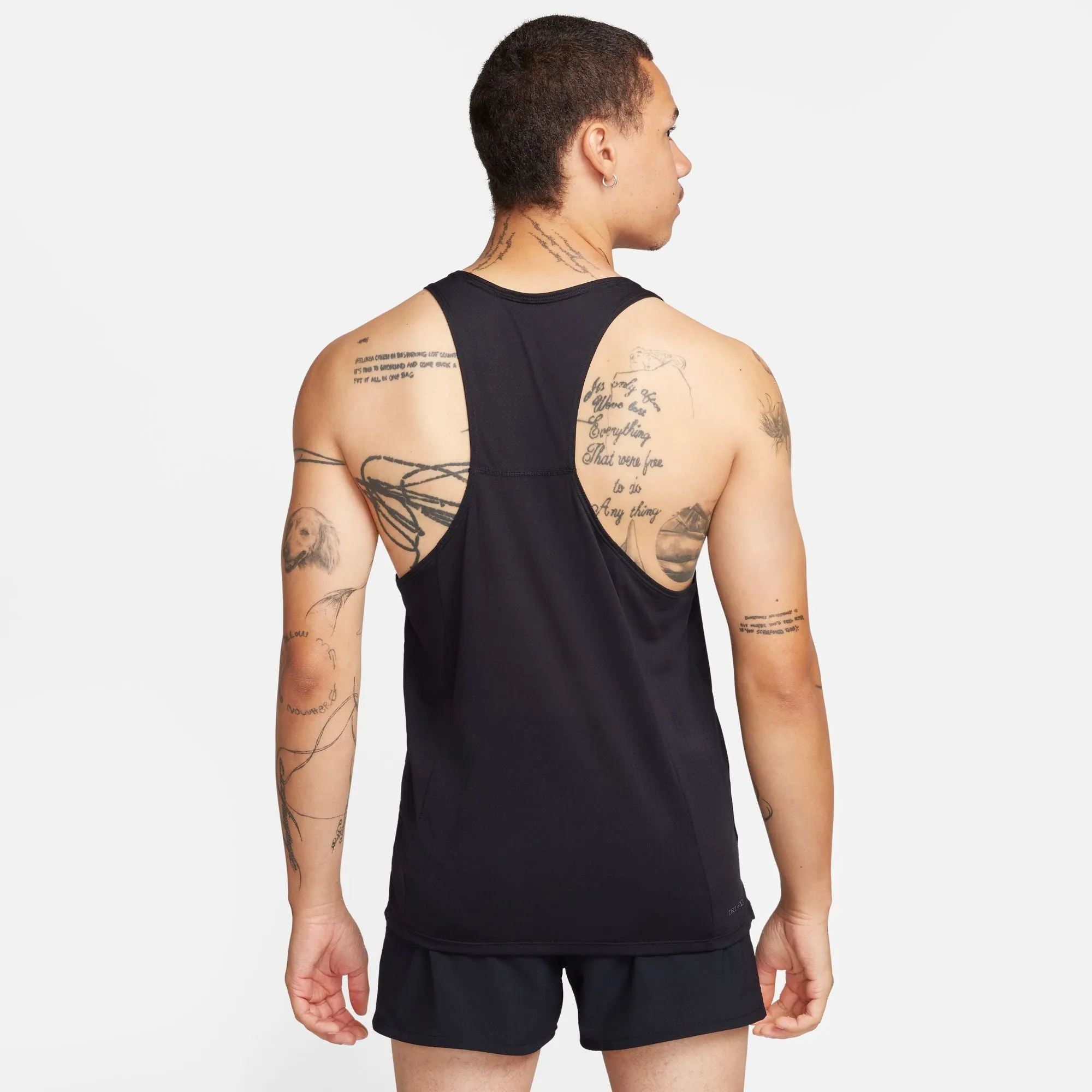 MEN'S DRI-FIT FAST SINGLET - 010 BLACK