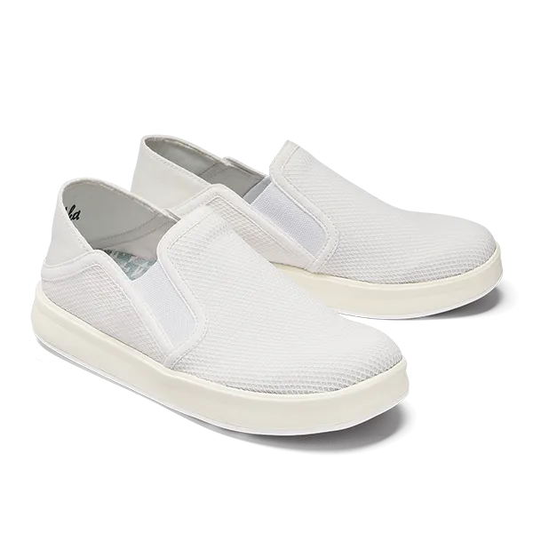 OluKai Women's Ki'Ihele Sneaker - Bright White