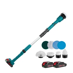 ONEVAN PowerClean Pro - Advanced Cordless Turbo Scrub with Adjustable Arm and 8 Versatile Interchangeable Heads