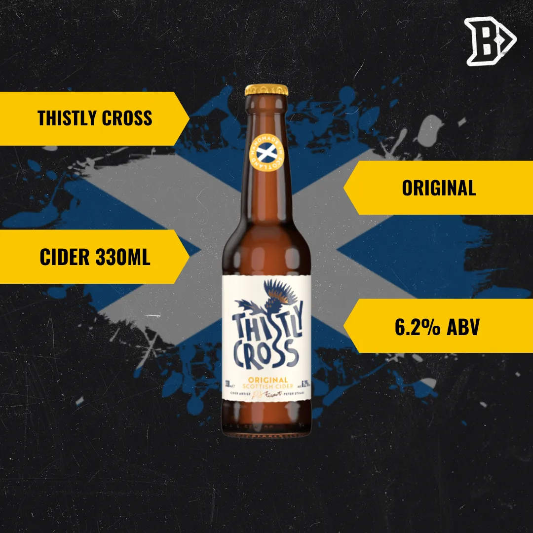 Thistly Cross Original Craft Cider 330ml Bottles - 6.2% ABV (12 Pack)