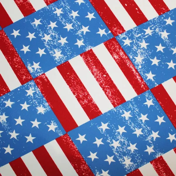 USA Flag Printed Spandex Fabric | Blue Moon Fabrics