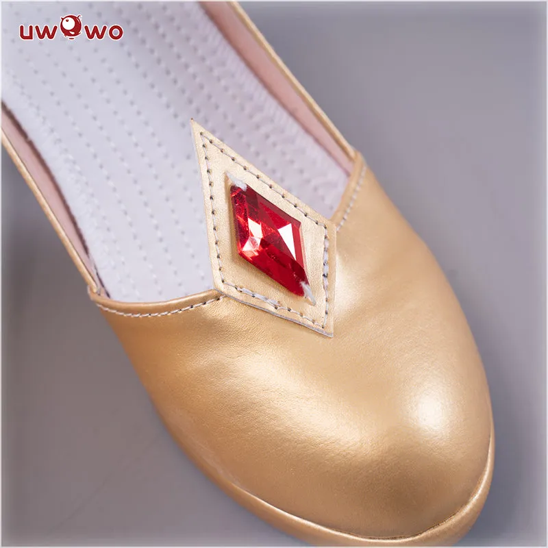 Uwowo Game Genshin Impact Mona Megistus Cosplay Astral Reflection Cosplay Shoes