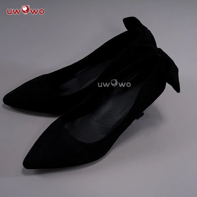 Uwowo V Singer Megurine Rascal Collab Witch Gothic Cosplay Shoes