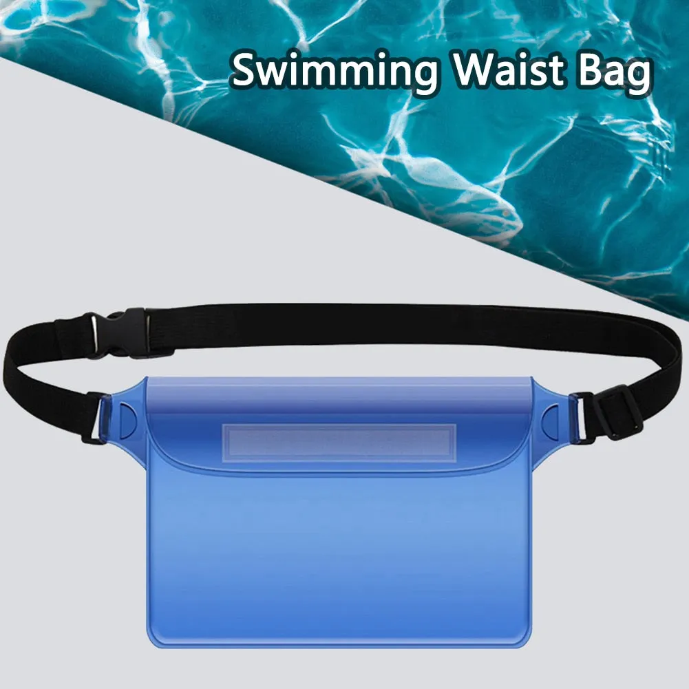 Waterproof Swimming Diving Bag PVC Beach Drifting Diving Waist Pack Shoulder Bag Underwater Mobile Phone Case Outdoor Dry Bag