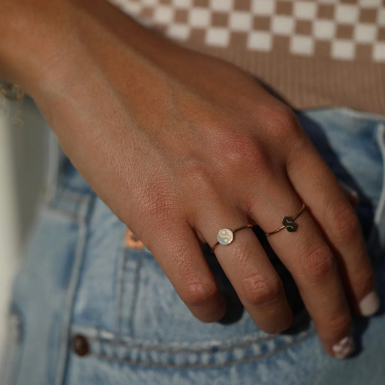 Yin Yang Ring - Solid 14kt