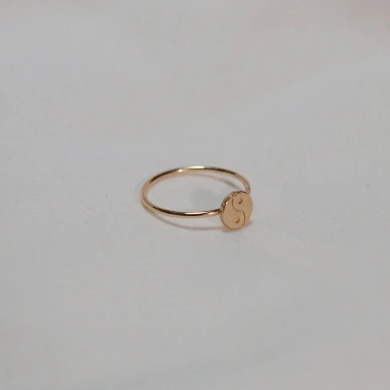 Yin Yang Ring - Solid 14kt